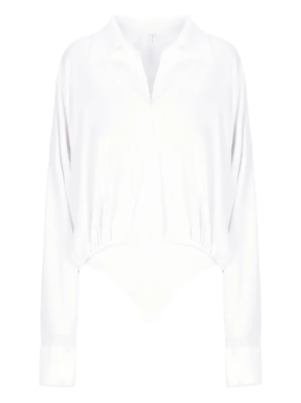 OVERSIZED SHIRT BODYSUIT sold by Lord & Taylor