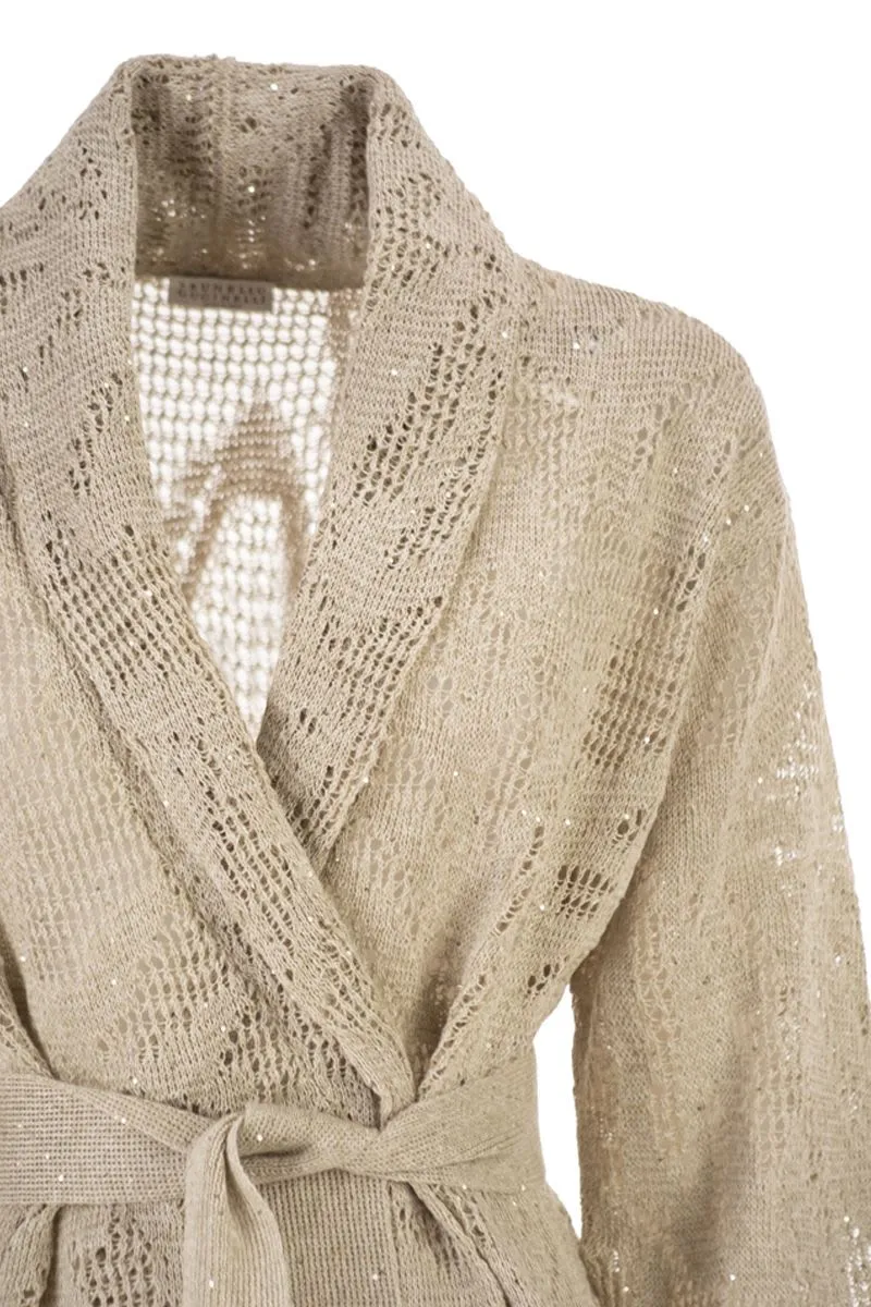 LINEN CARDIGAN sold by Lord & Taylor product image thumbnail 4