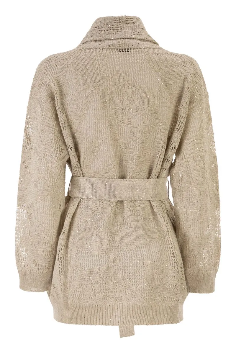 LINEN CARDIGAN sold by Lord & Taylor product image thumbnail 2