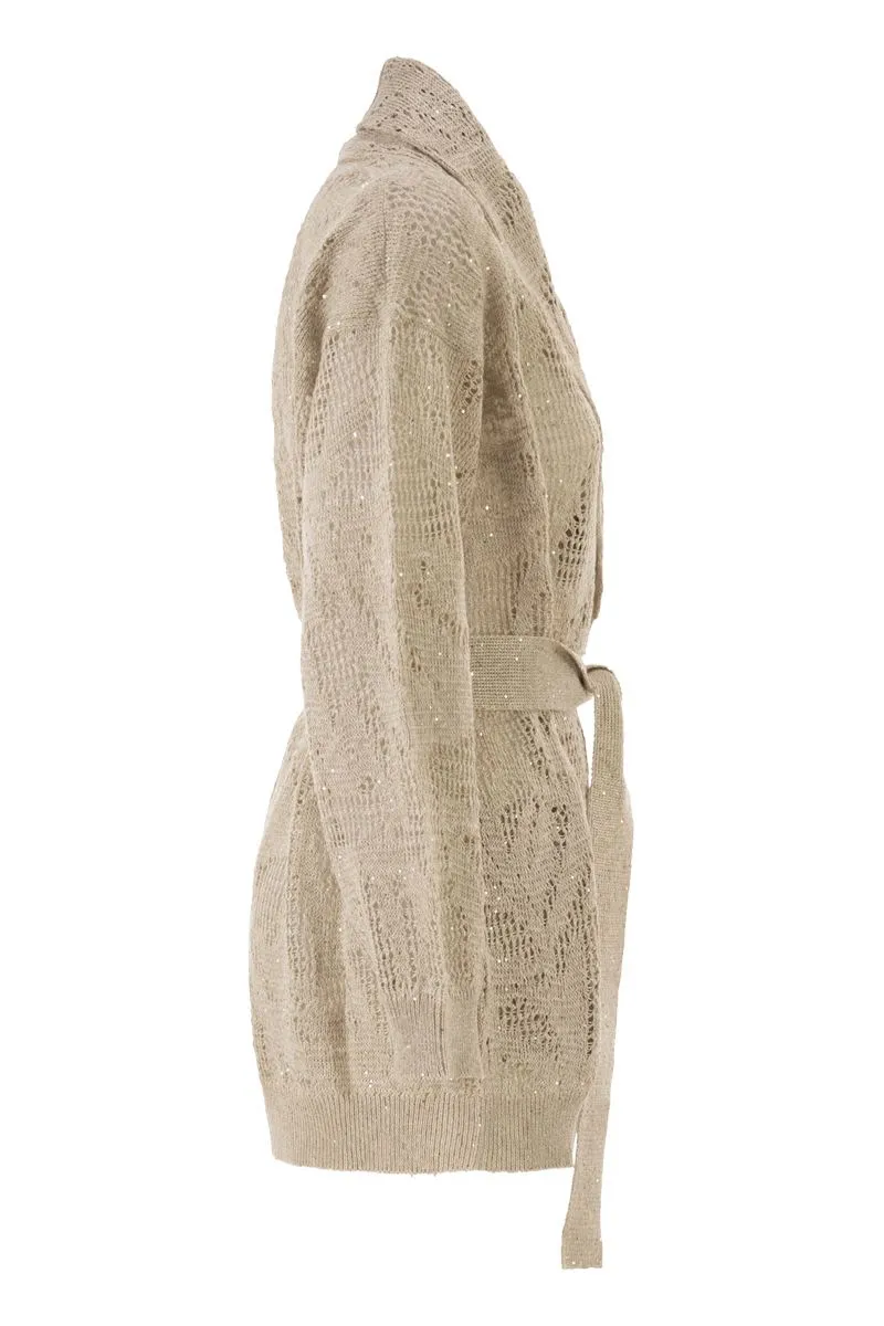 LINEN CARDIGAN sold by Lord & Taylor product image thumbnail 3