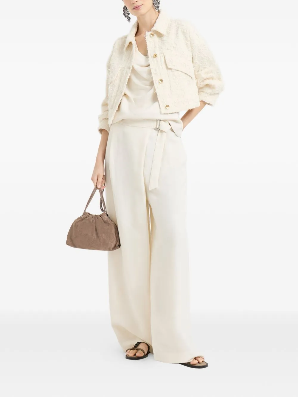 LINEN BLEND TANK TOP sold by Lord & Taylor product image thumbnail 3