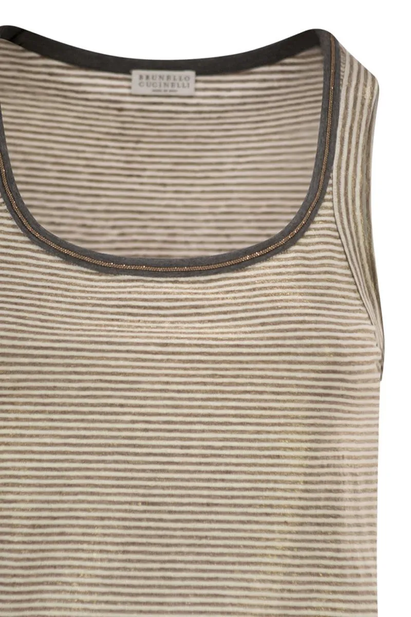 LINEN TANK TOP sold by Lord & Taylor product image thumbnail 4