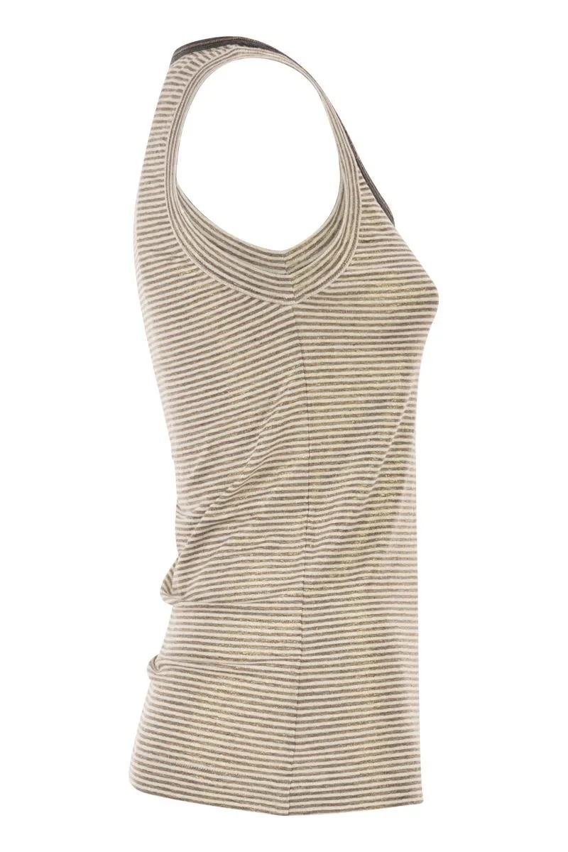 LINEN TANK TOP sold by Lord & Taylor product image thumbnail 3