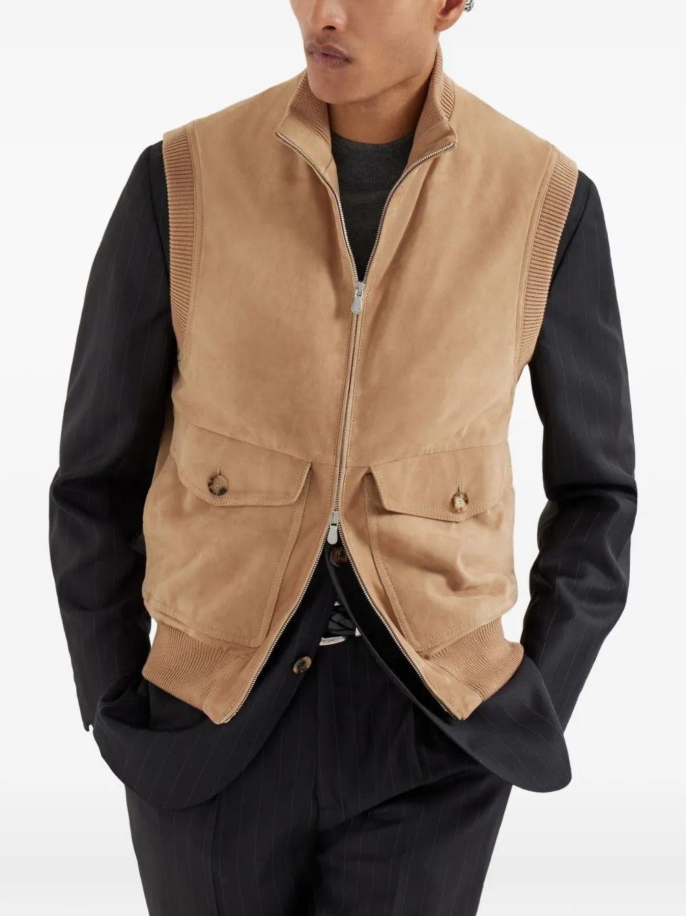 LEATHER VEST sold by Lord & Taylor product image thumbnail 4