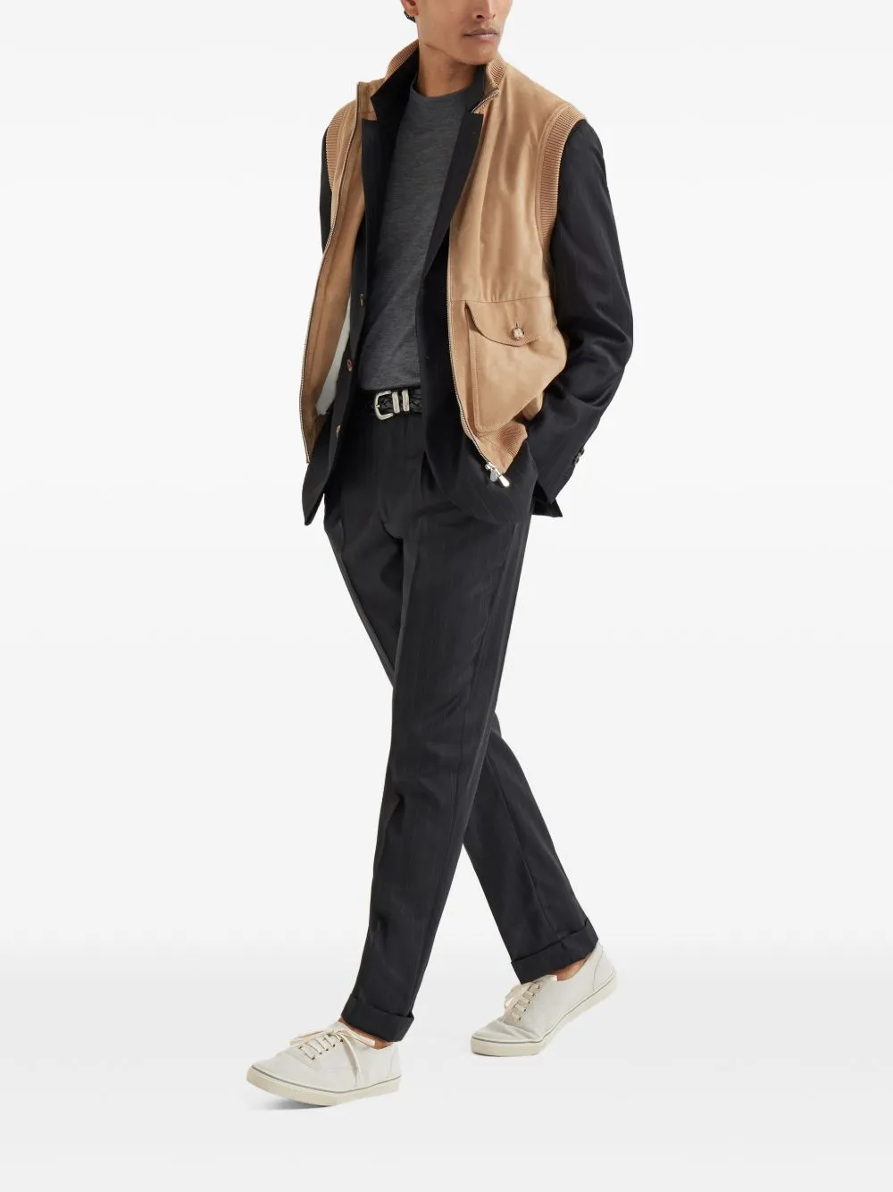 LEATHER VEST sold by Lord & Taylor product image thumbnail 5