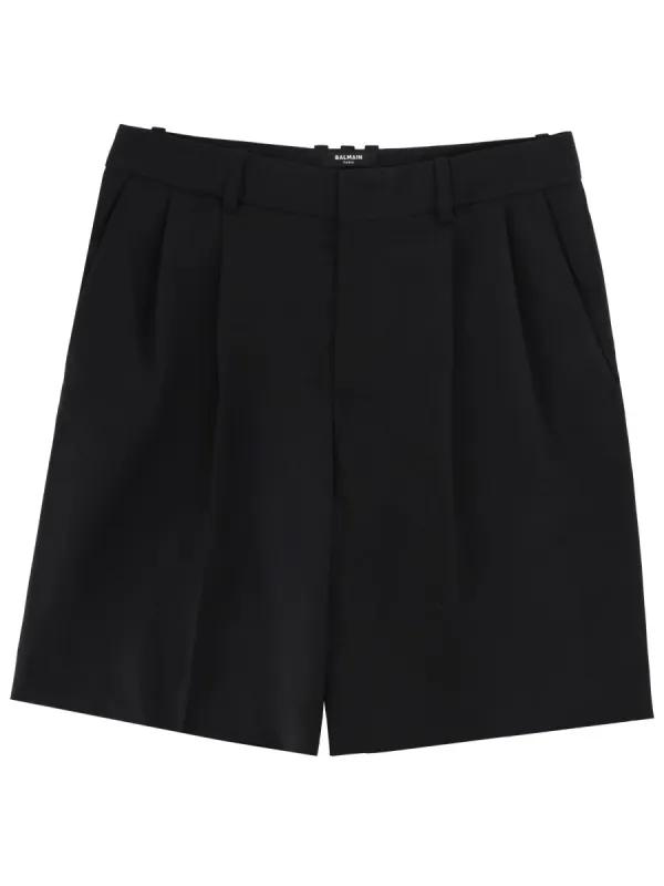 WOOL TAILORED SHORTS sold by Lord & Taylor