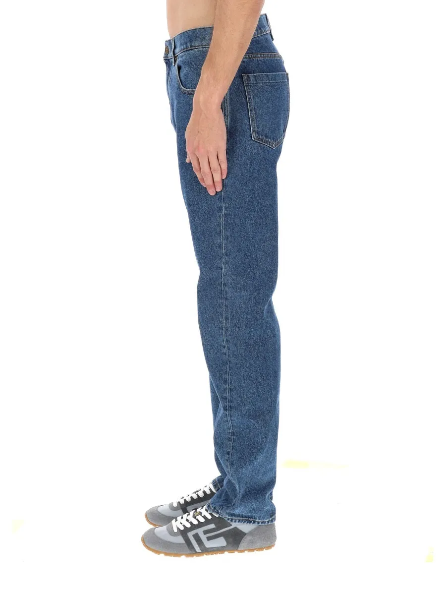 STRAIGHT DENIM JEANS sold by Lord & Taylor product image thumbnail 4