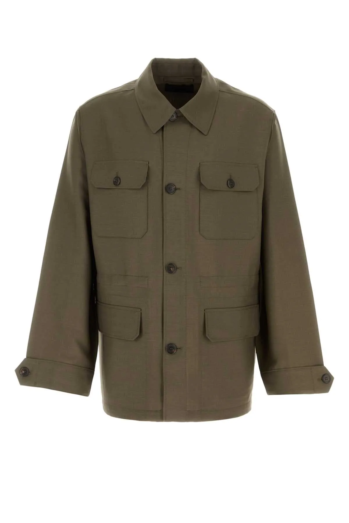 OLIVE GREEN MOHAIR BLEND JACKET sold by Lord & Taylor