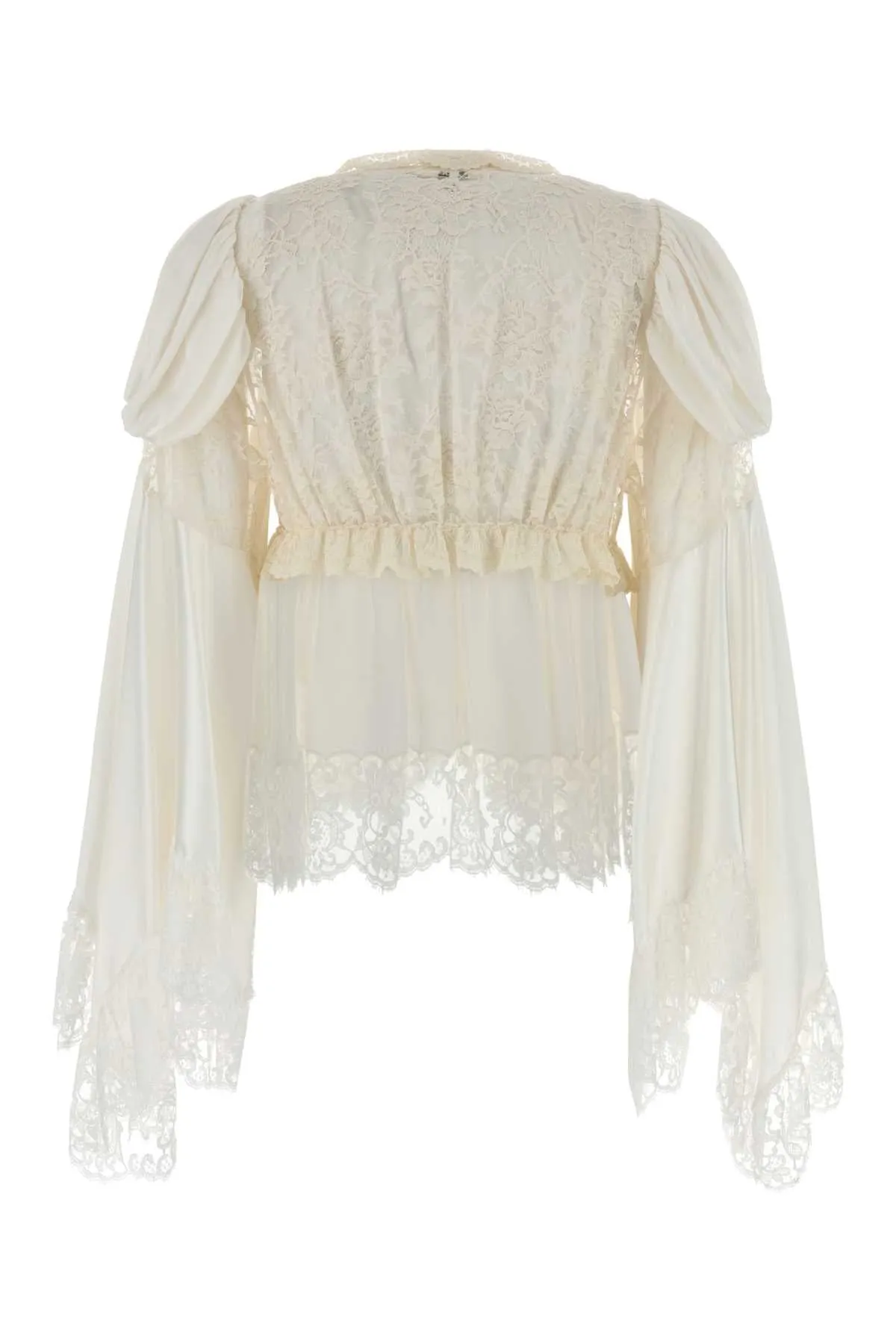 WHITE SATIN BLOUSE sold by Lord & Taylor product image thumbnail 2