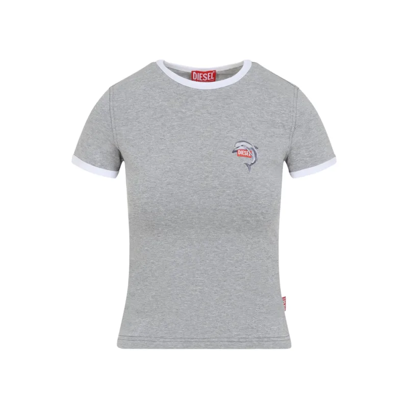 GREY T-UNCUTIES COTTON T-SHIRT made by Diesel