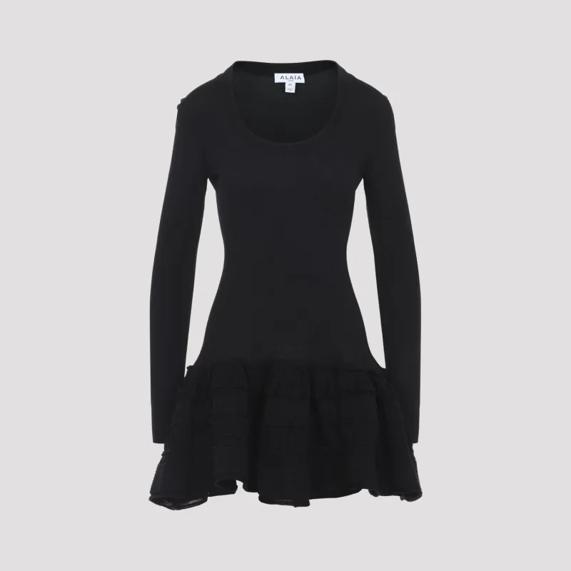 WOOL CRINOLINE MINI DRESS made by Alaia