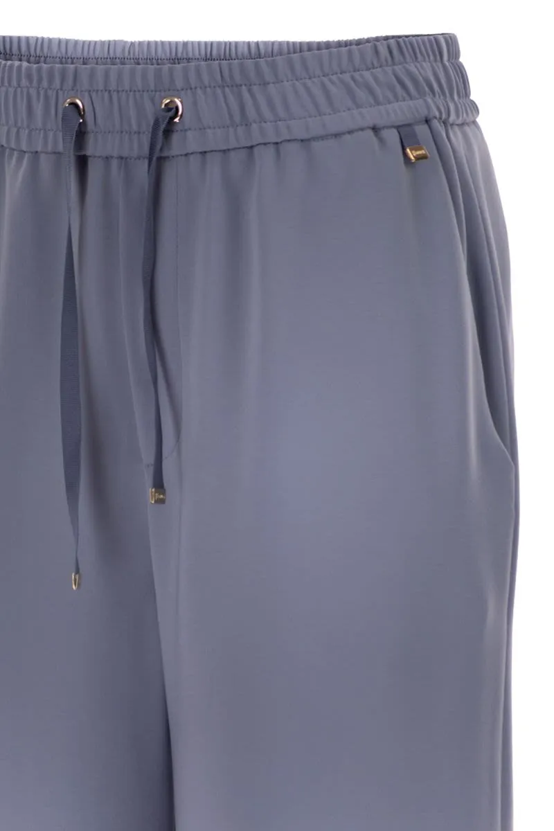 FLOWING WIDE-LEG TROUSERS WITH DRAWSTRING sold by Lord & Taylor product image thumbnail 4