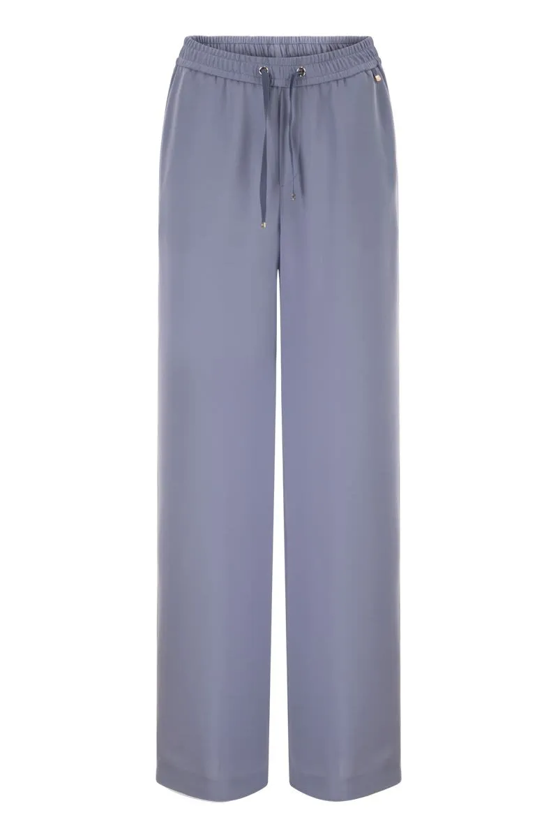 FLOWING WIDE-LEG TROUSERS WITH DRAWSTRING sold by Lord & Taylor