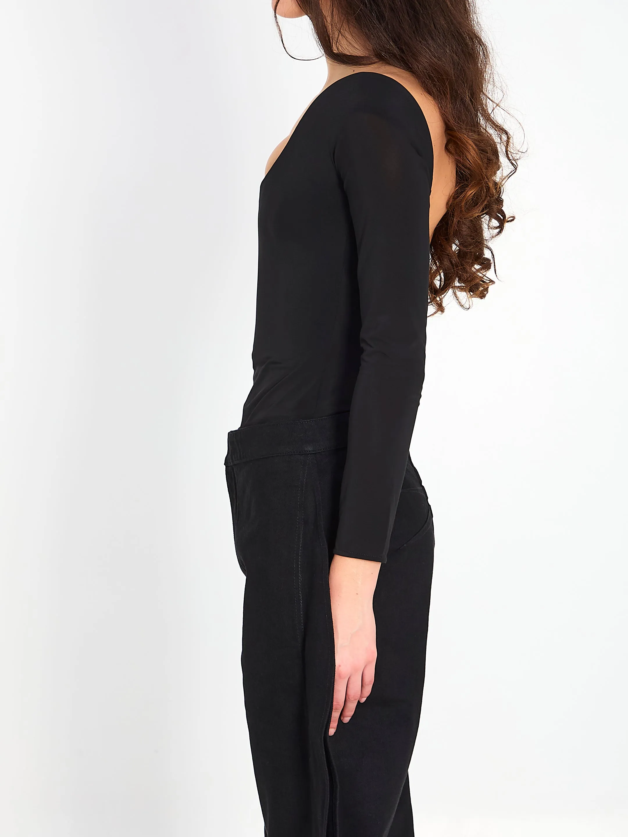 SCULPTED JERSEY BODYSUIT sold by Lord & Taylor product image thumbnail 3