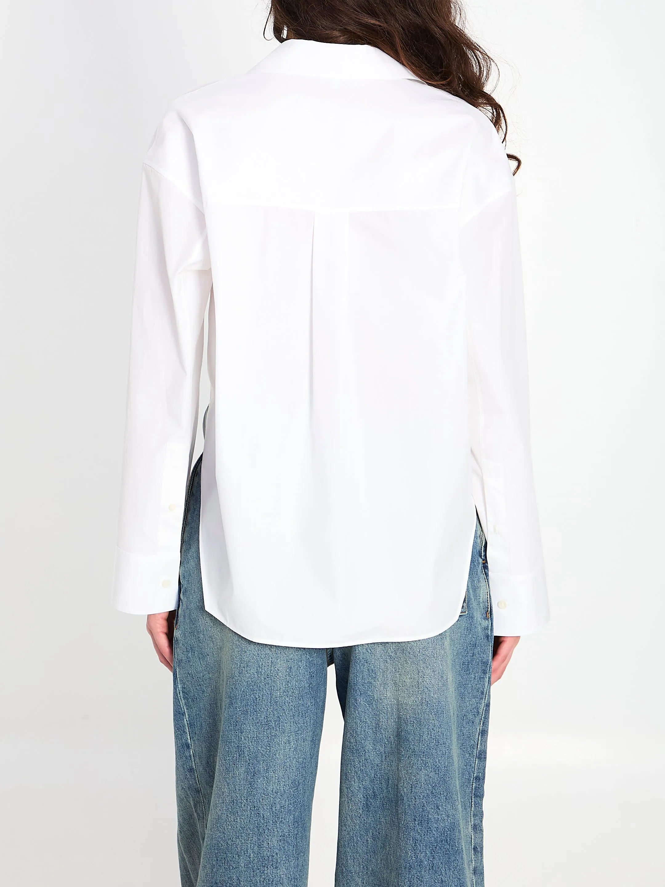 ASYMMETRIC COTTON SHIRT sold by Lord & Taylor product image thumbnail 4