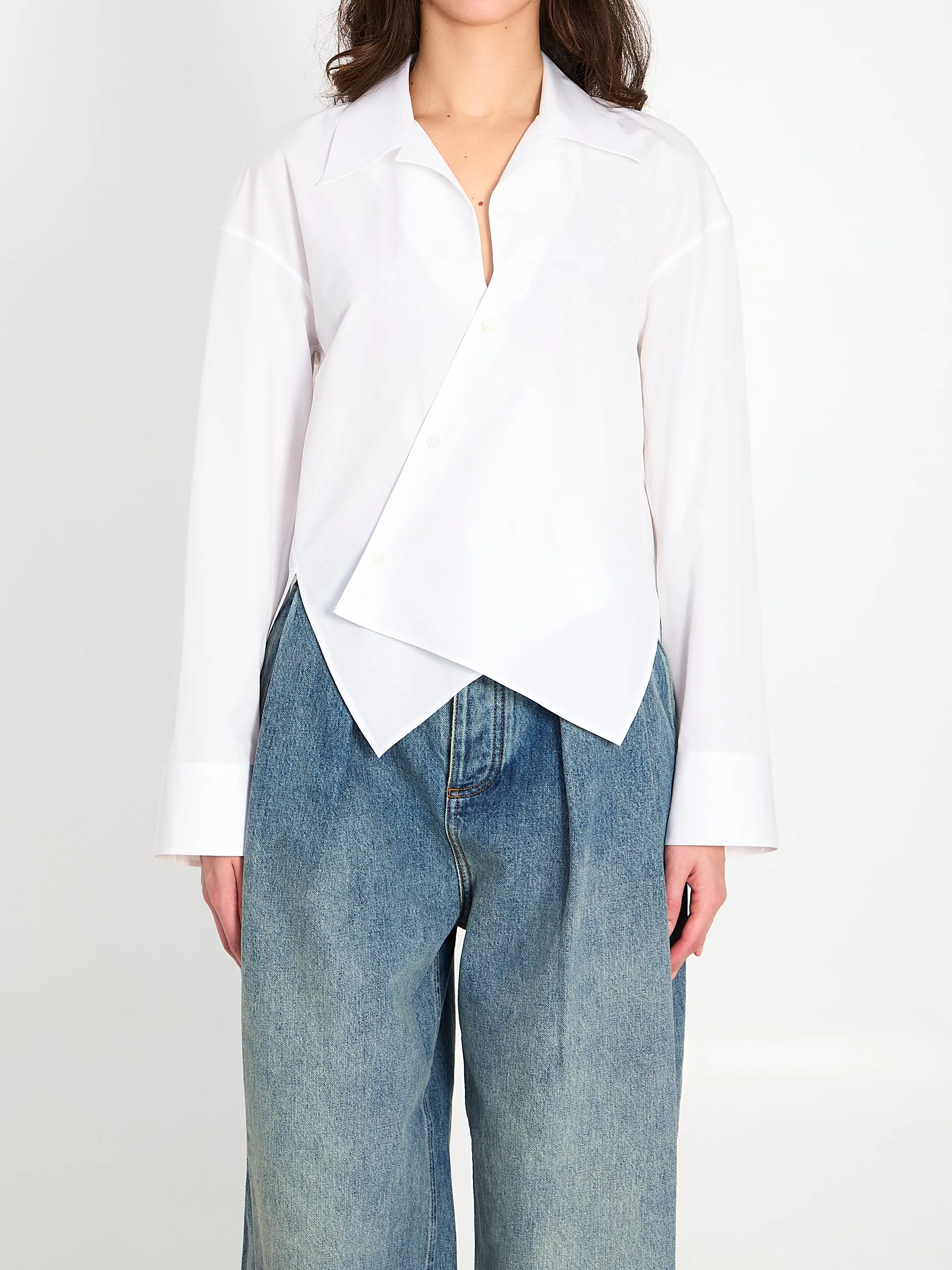 ASYMMETRIC COTTON SHIRT sold by Lord & Taylor