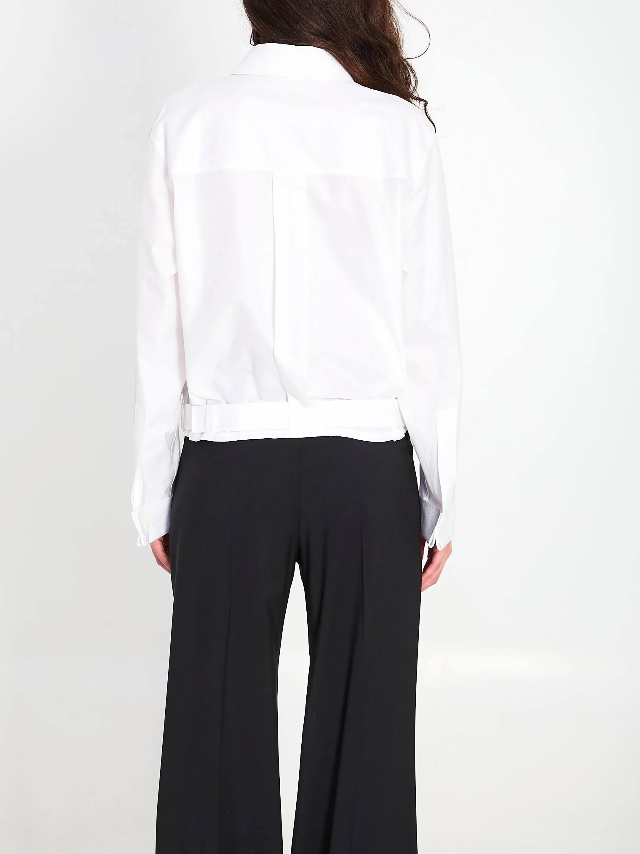 COTTON SHIRT WITH DRAPING sold by Lord & Taylor product image thumbnail 4
