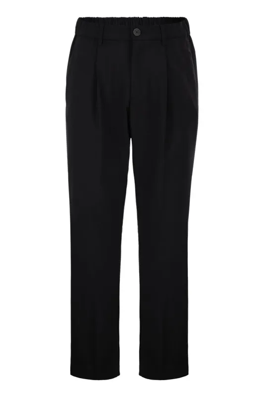 STRETCH TAILORED TROUSERS IN WOOL BLEND sold by Lord & Taylor