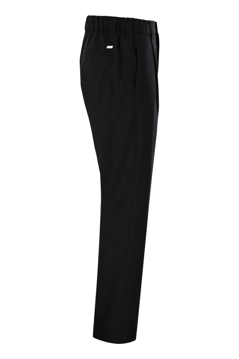 STRETCH TAILORED TROUSERS IN WOOL BLEND sold by Lord & Taylor product image thumbnail 3