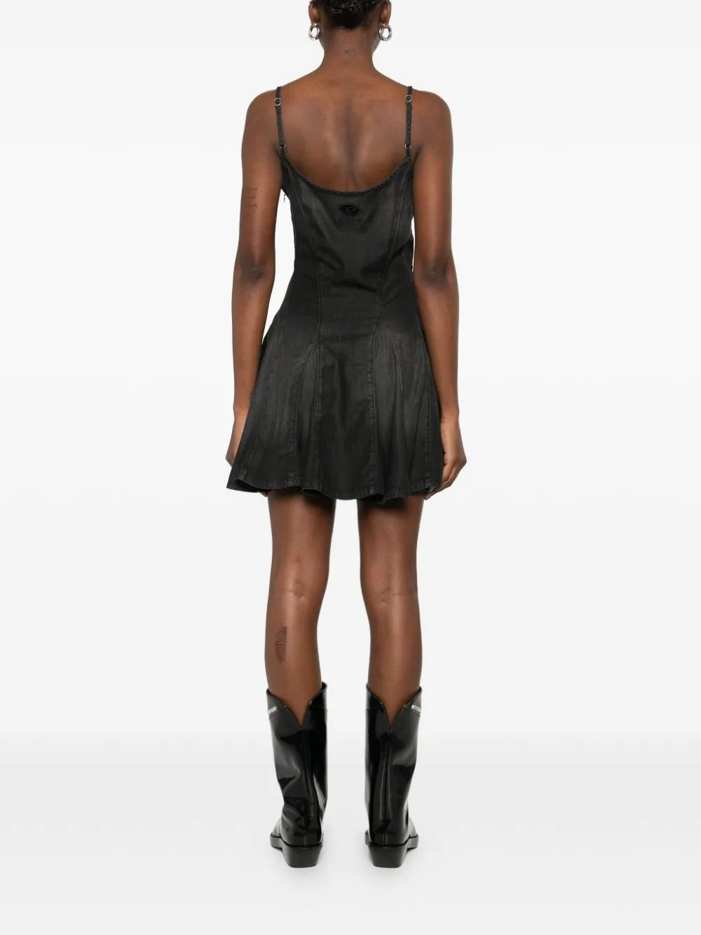 BLACK DE-SPOKY COTTON MINI DRESS sold by Lord & Taylor product image thumbnail 4