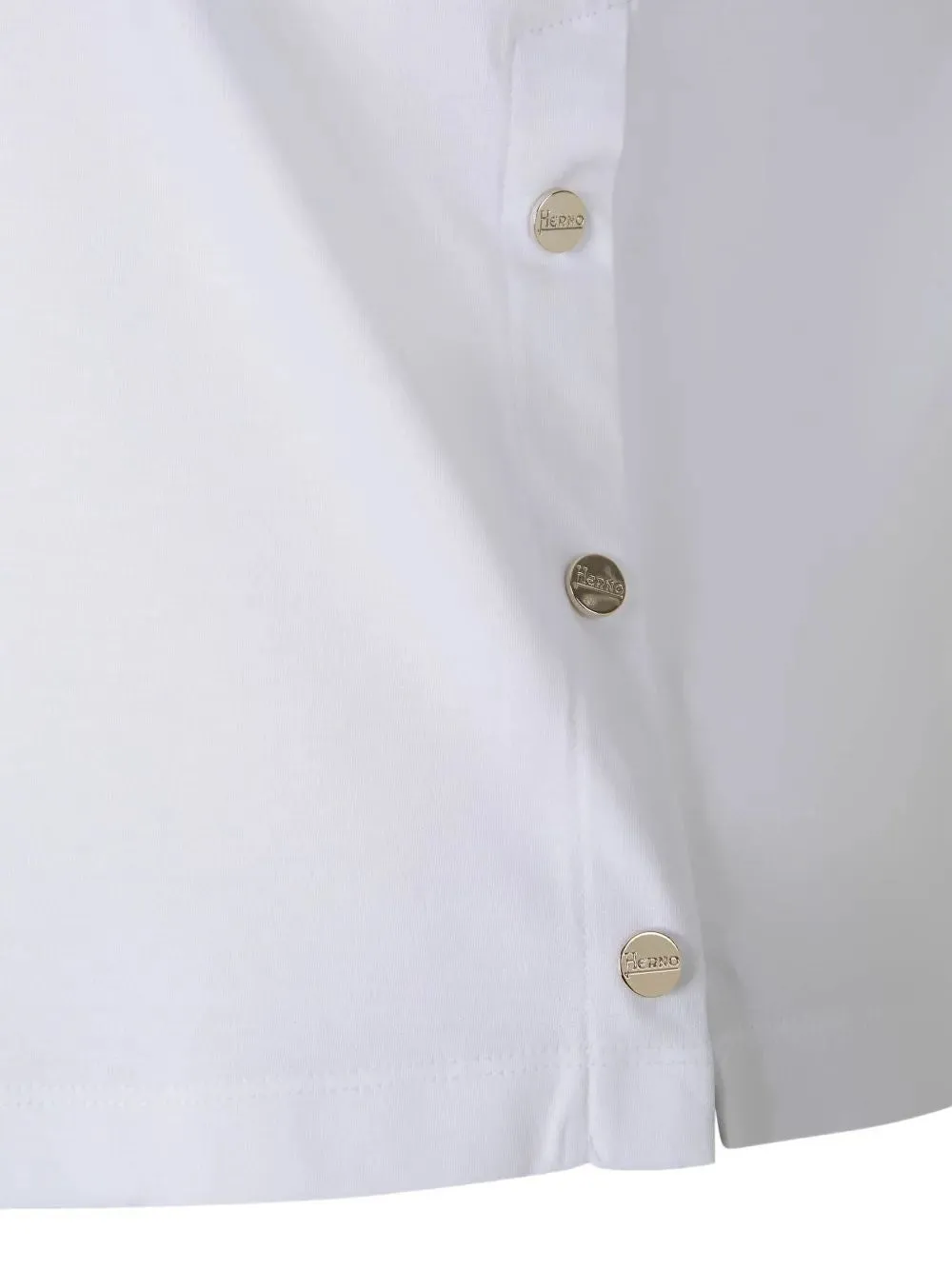 COTTON T-SHIRT WITH LOGO BUTTONS ON THE SIDES sold by Lord & Taylor product image thumbnail 5