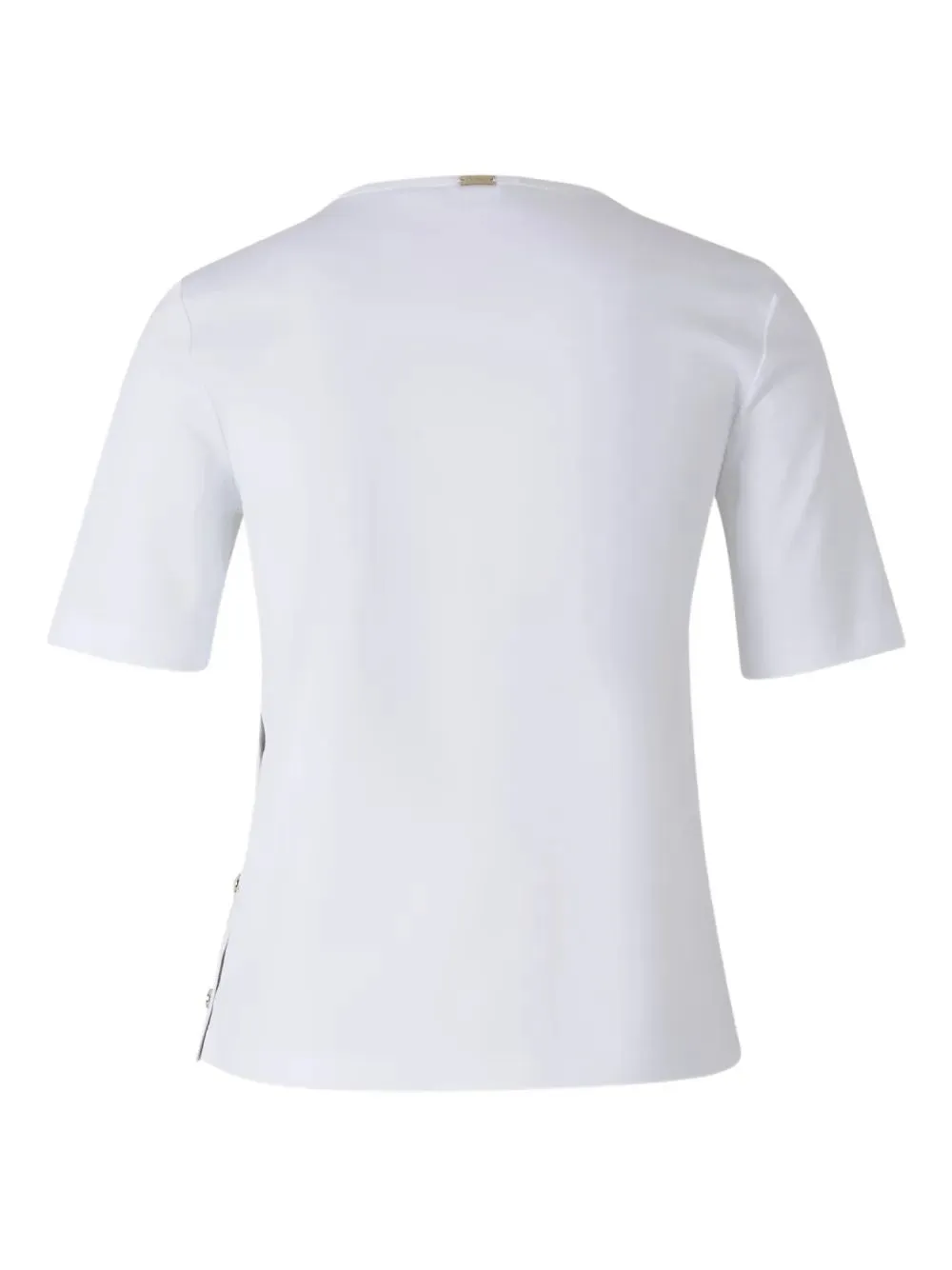 COTTON T-SHIRT WITH LOGO BUTTONS ON THE SIDES sold by Lord & Taylor product image thumbnail 2