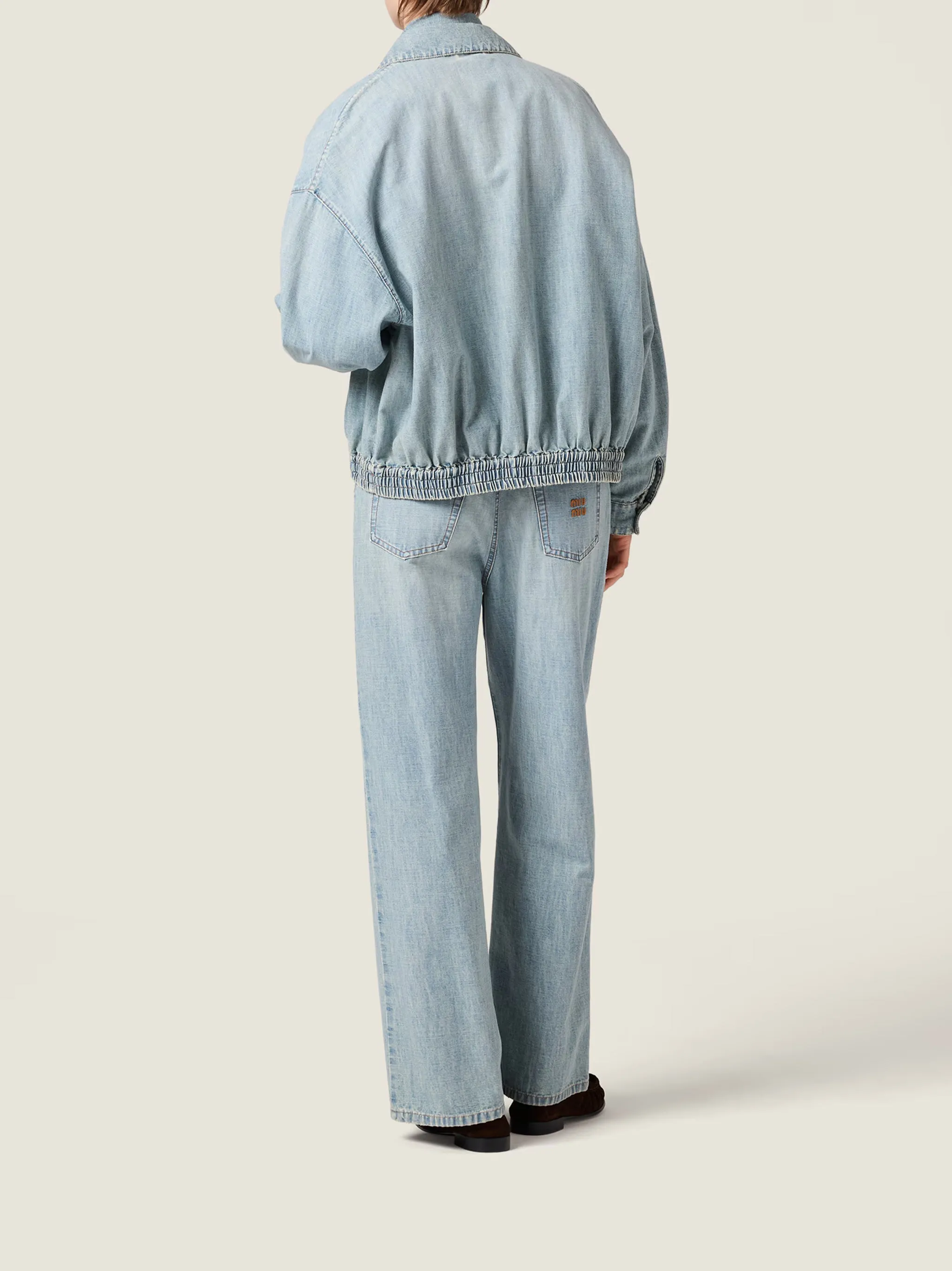 BLUE COTTON REGULAR STRAIGHT PANTS sold by Lord & Taylor product image thumbnail 3