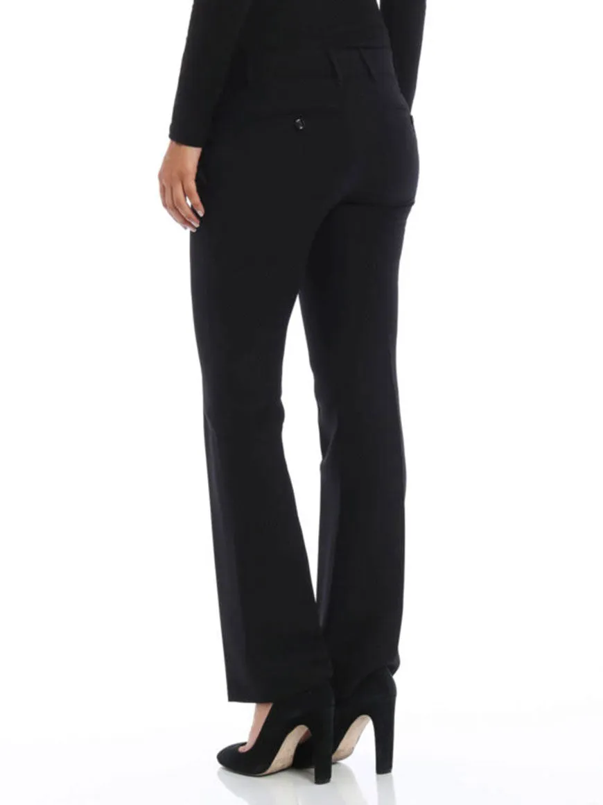 BLACK WOOL SILK SLIM PANTS sold by Lord & Taylor product image thumbnail 3