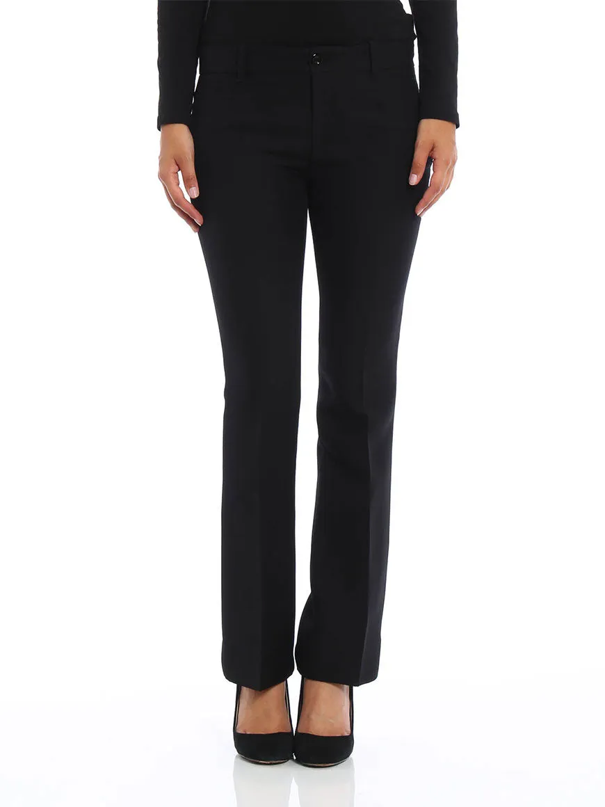 BLACK WOOL SILK SLIM PANTS sold by Lord & Taylor product image thumbnail 2