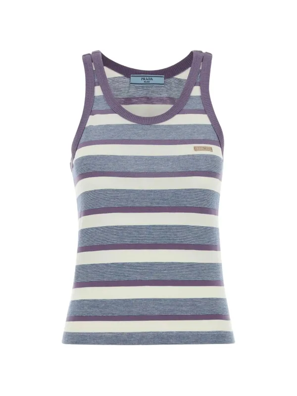 BLUE COTTON TOPS made by Prada