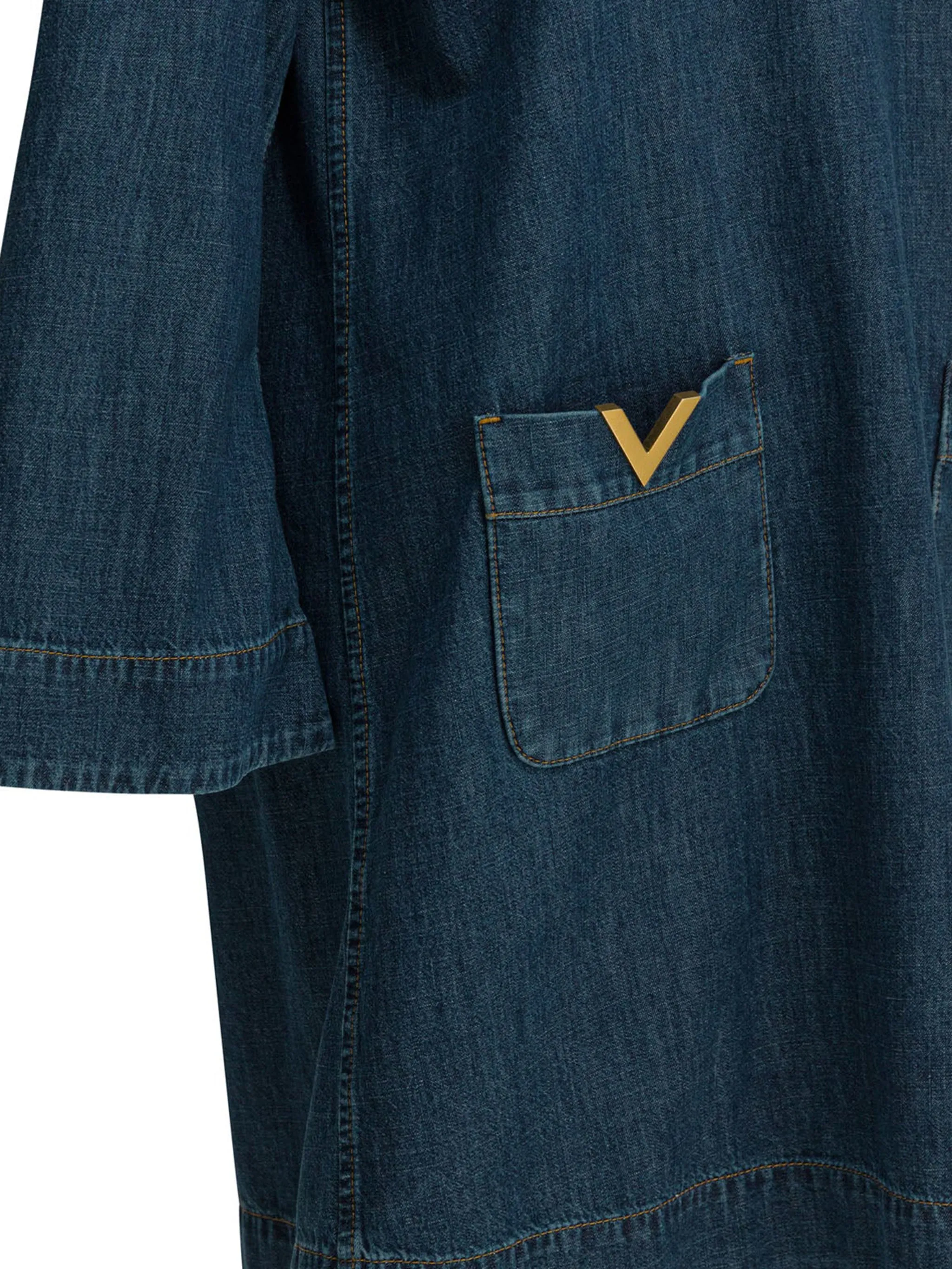 BLUE COTTON MINI DRESSES DENIM sold by Lord & Taylor product image thumbnail 3