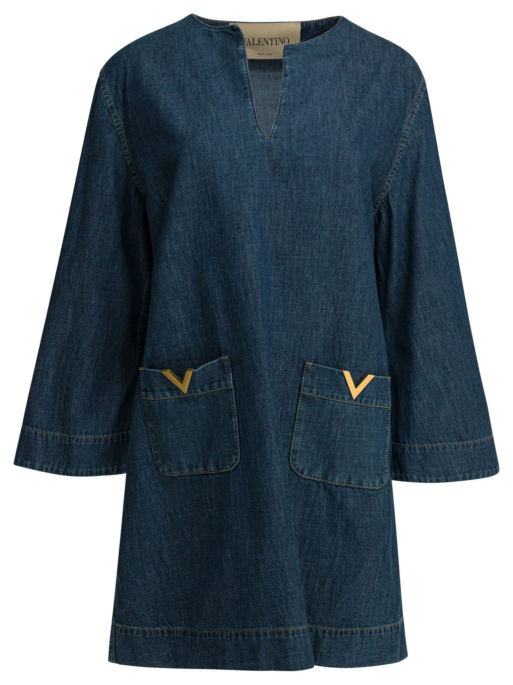 BLUE COTTON MINI DRESSES DENIM sold by Lord & Taylor