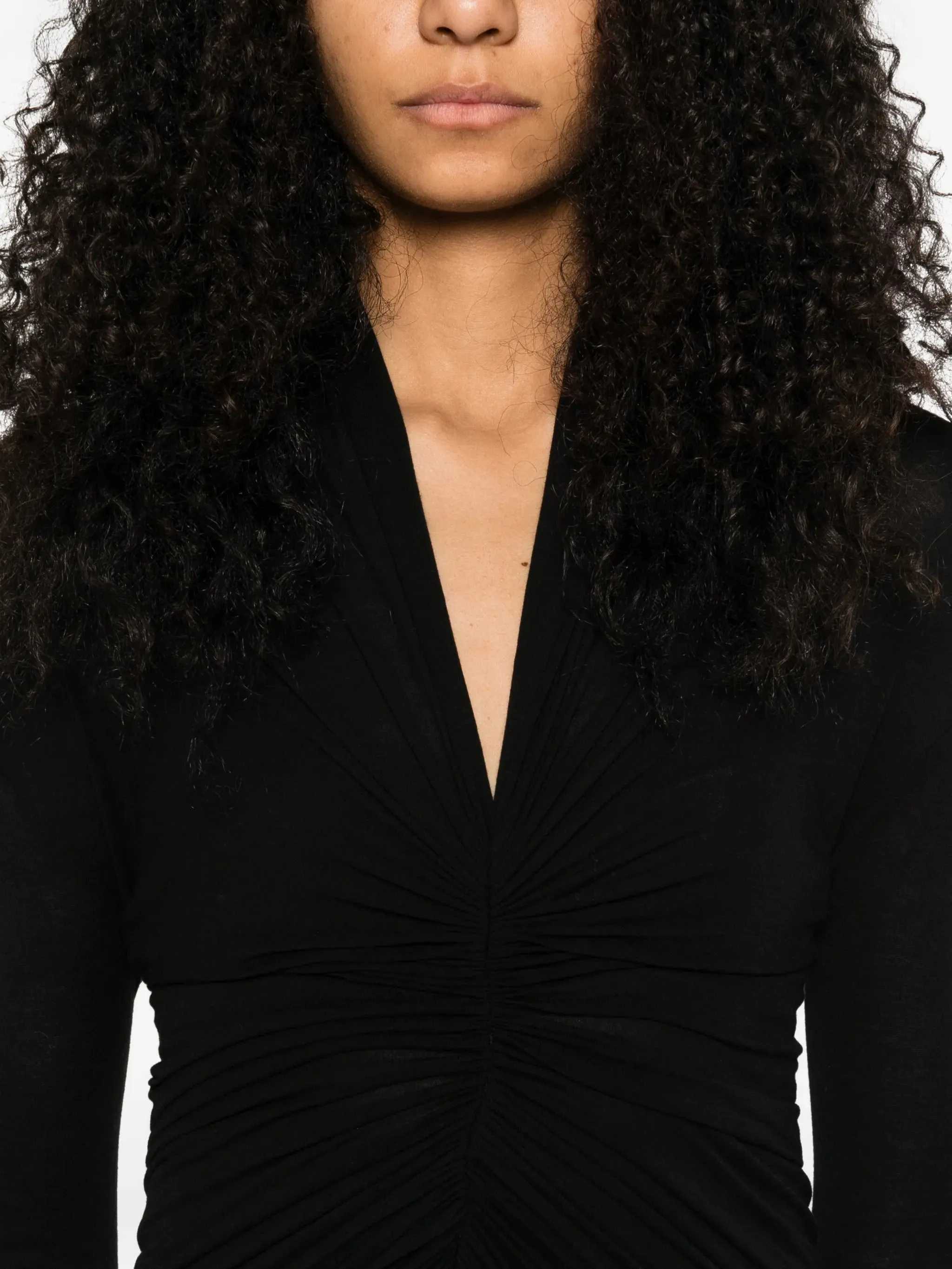 BLACK VISCOSE SILK RADIANCE TOP sold by Lord & Taylor product image thumbnail 5