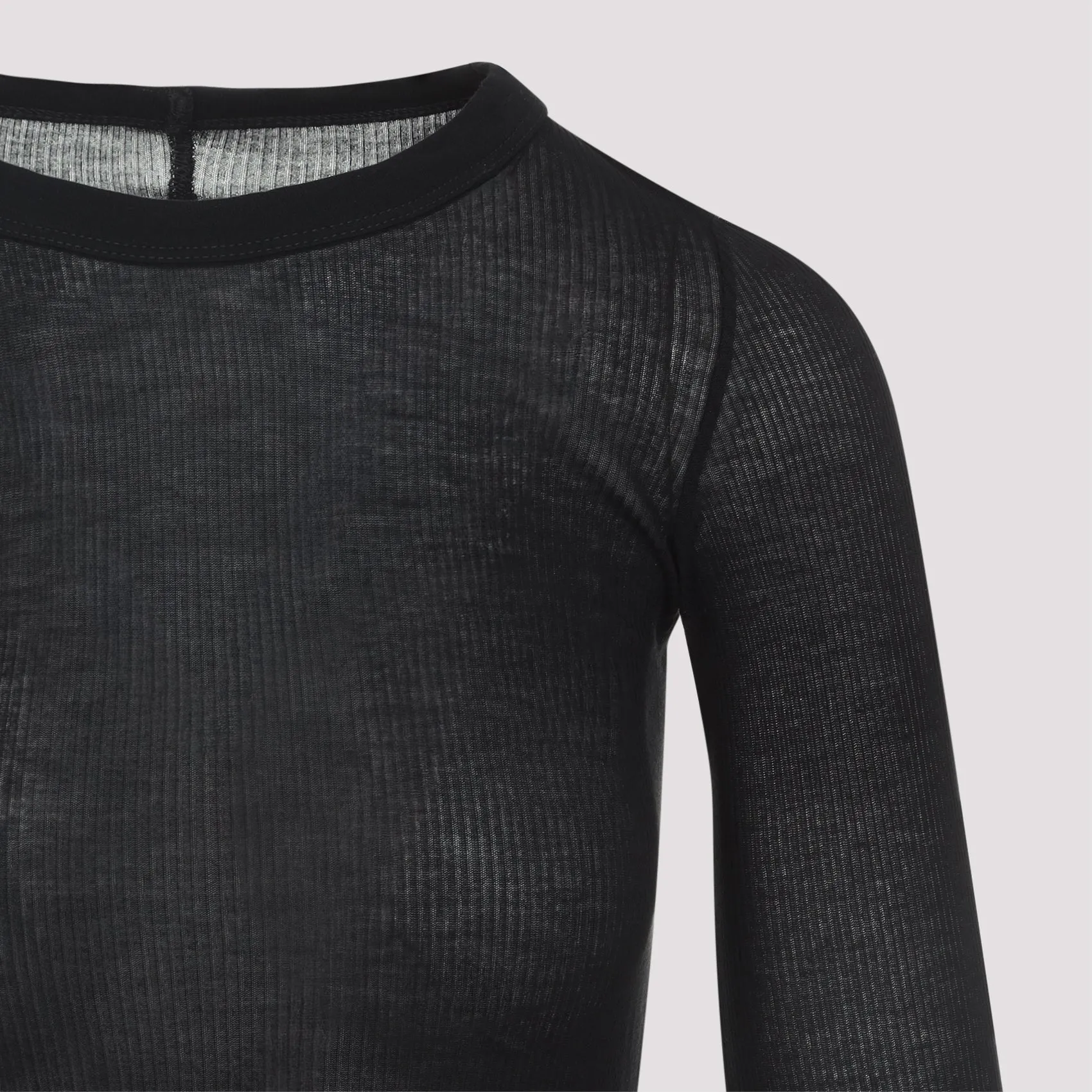 BLACK VISCOSE SILK RIB T-SHIRTS sold by Lord & Taylor product image thumbnail 4