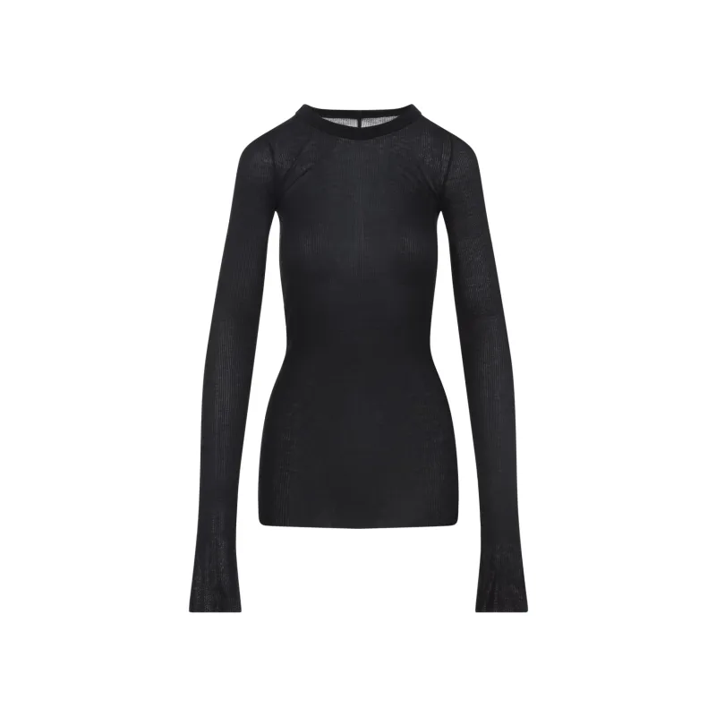 BLACK VISCOSE SILK RIB T-SHIRTS sold by Lord & Taylor