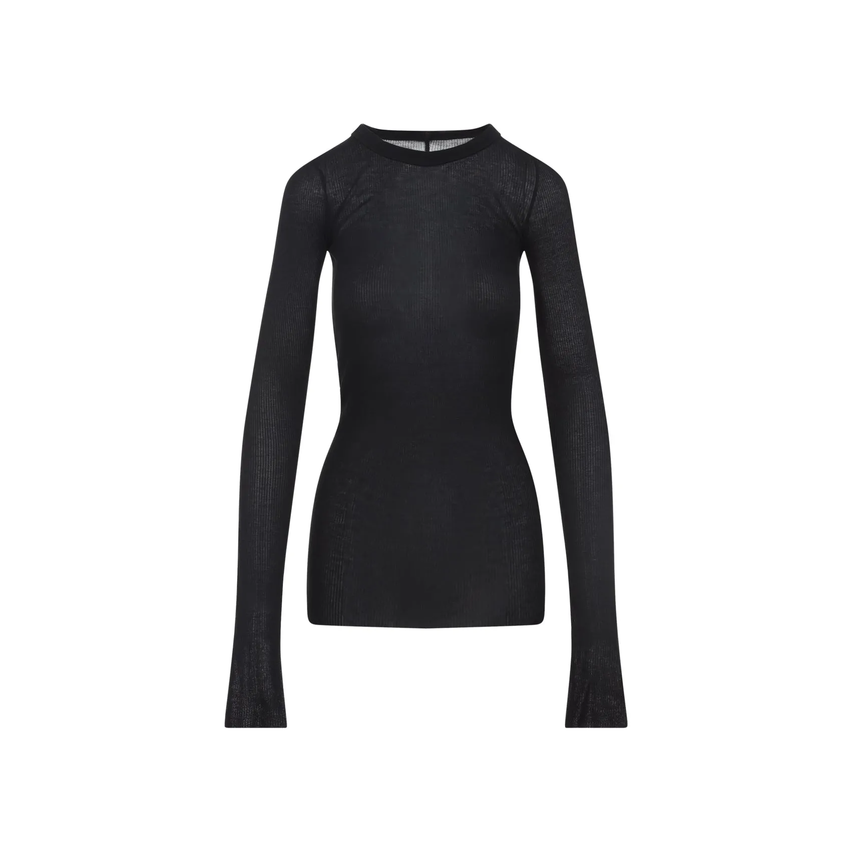 BLACK VISCOSE SILK RIB T-SHIRTS sold by Lord & Taylor