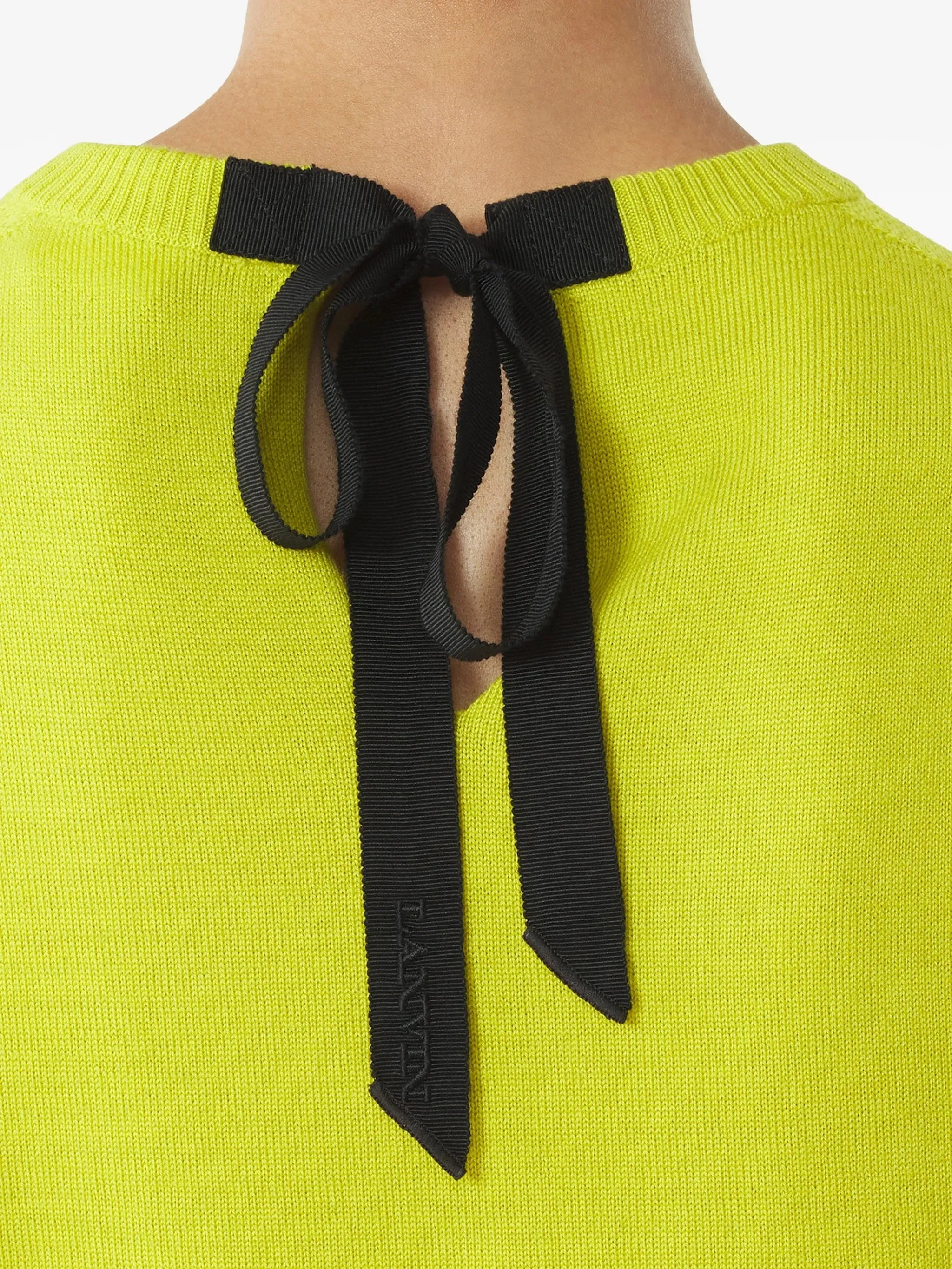 GREEN WOOL GROS GRAIN JUMPER sold by Lord & Taylor product image thumbnail 5