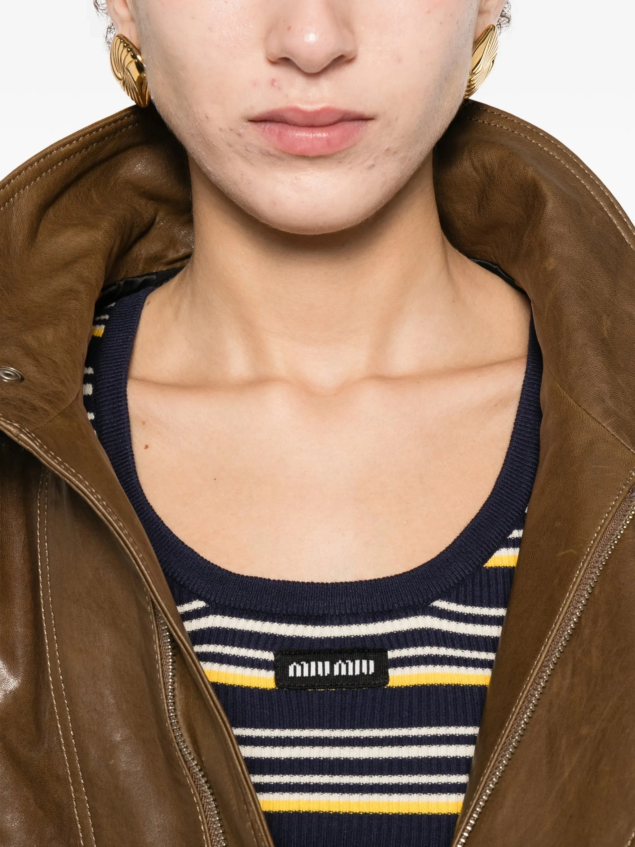 BLUE COTTON TOPS TANK TOP sold by Lord & Taylor product image thumbnail 5