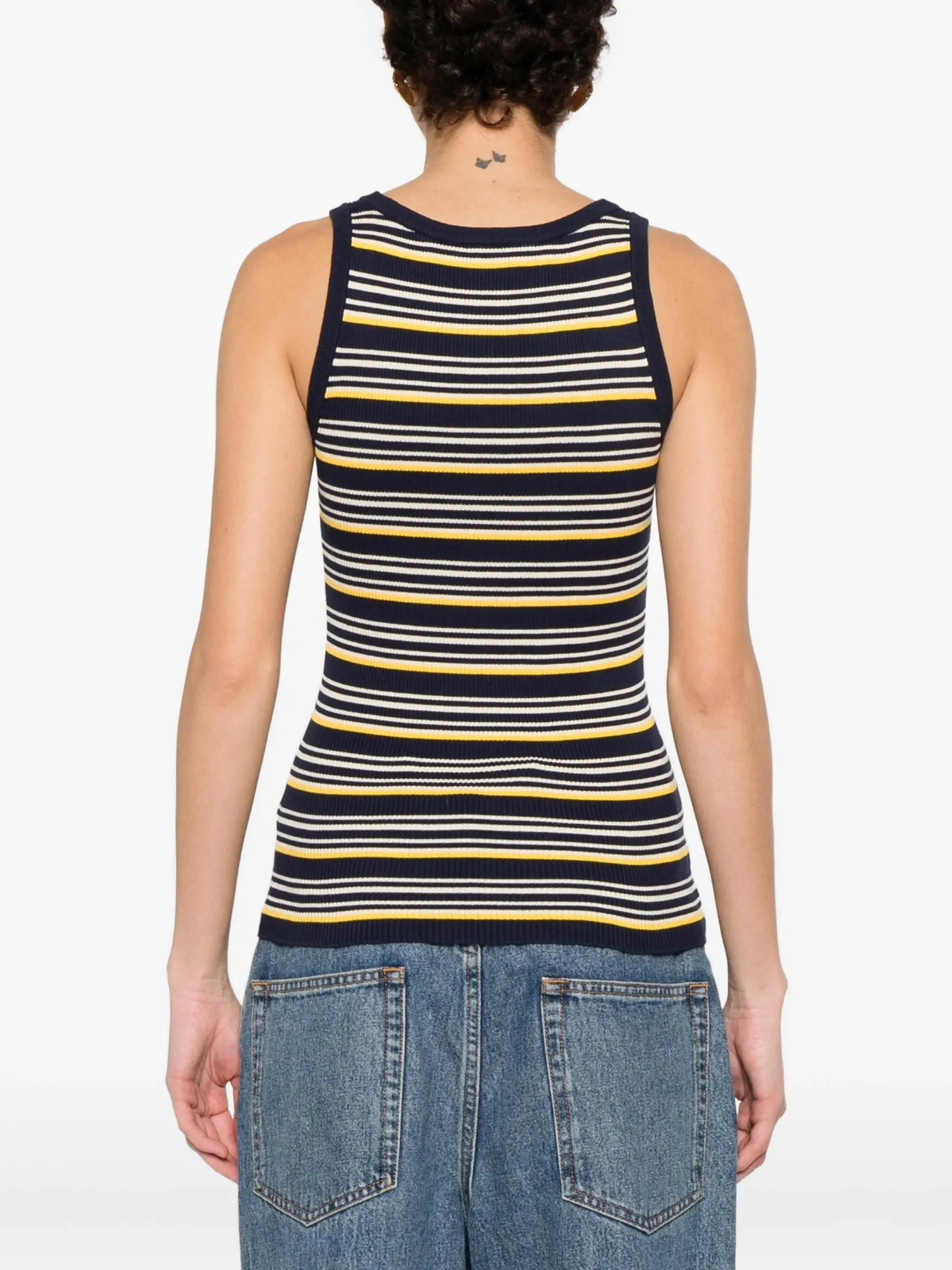 BLUE COTTON TOPS TANK TOP sold by Lord & Taylor product image thumbnail 4