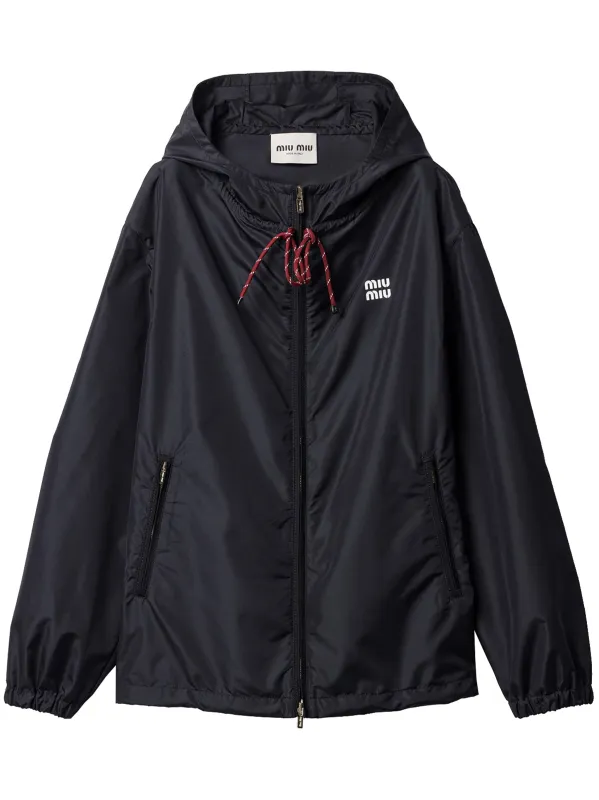 BLUE POLYESTER BLAZER BLOUSON made by Miu Miu