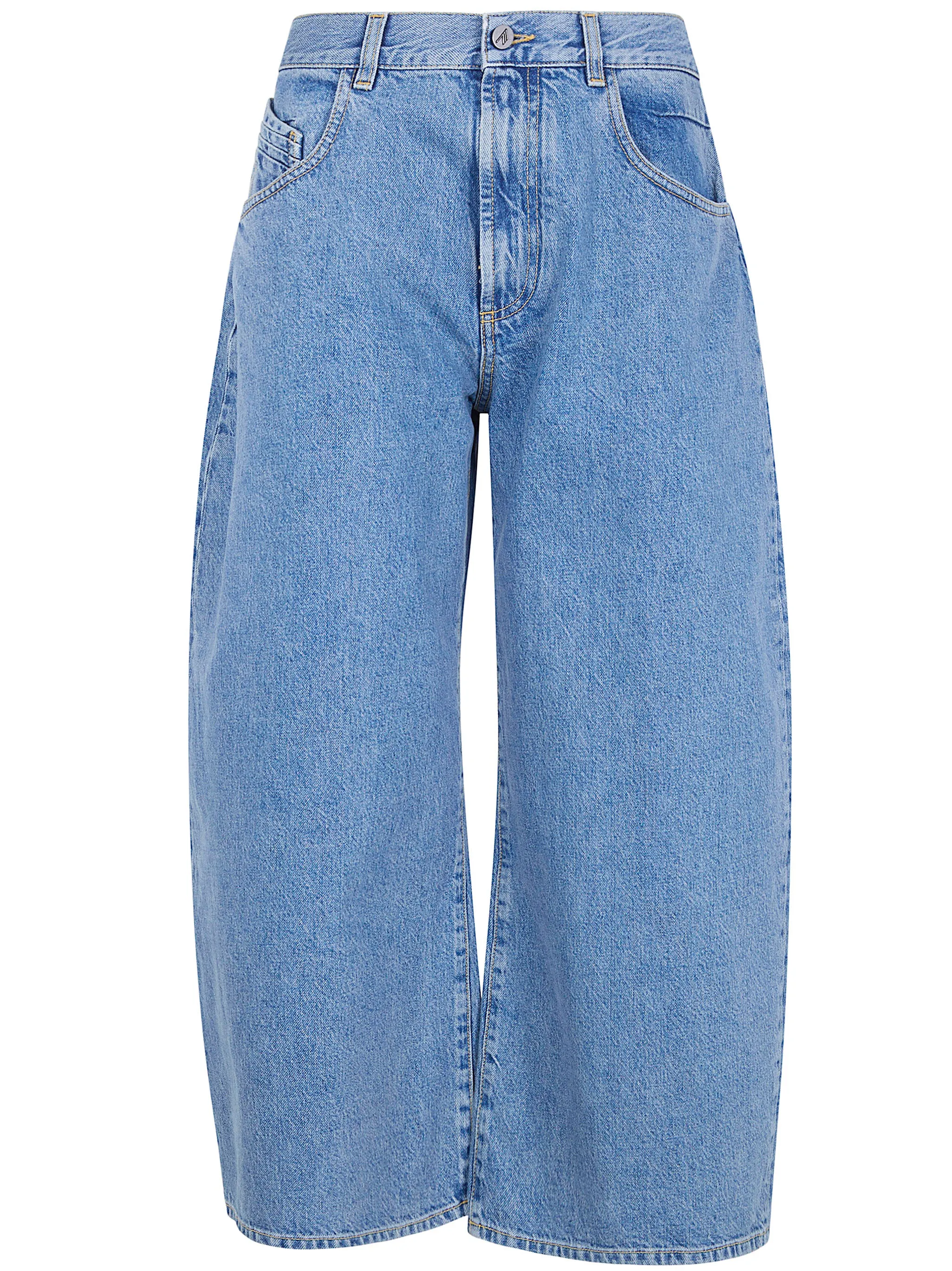 BLUE COTTON BOYFRIEND JEANS sold by Lord & Taylor