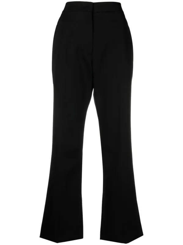 BLACK WOOL REGULAR STRAIGHT TROUSER sold by Lord & Taylor