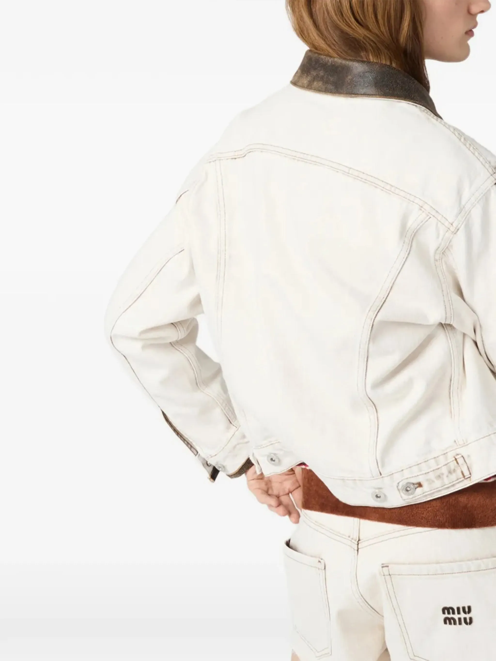 WHITE LEATHER PANTS sold by Lord & Taylor product image thumbnail 5