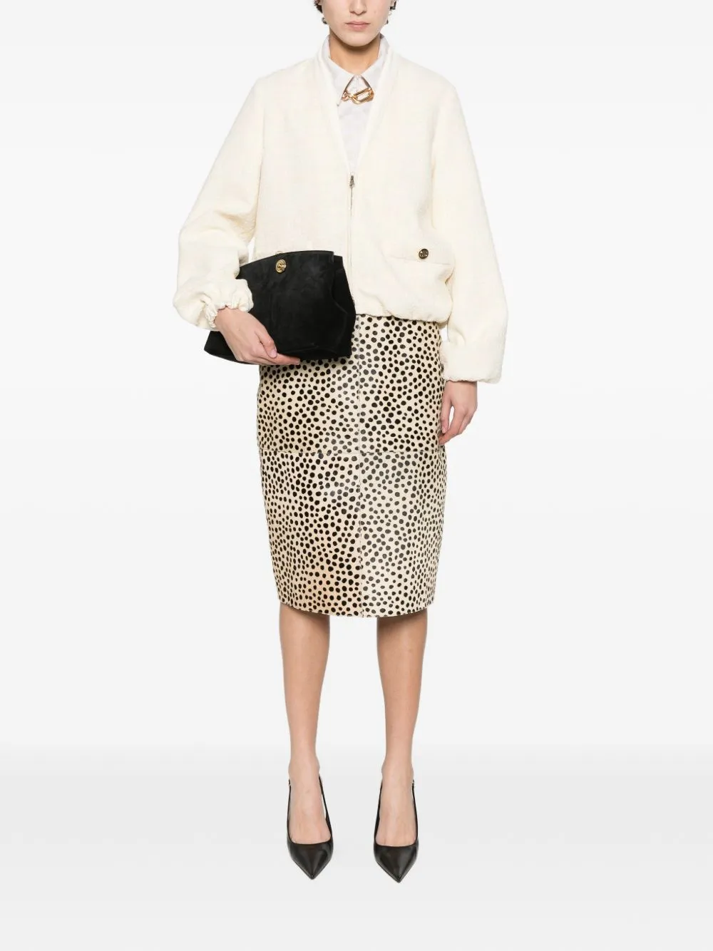 JACKET CHECK COTTON TWEED sold by Lord & Taylor product image thumbnail 4