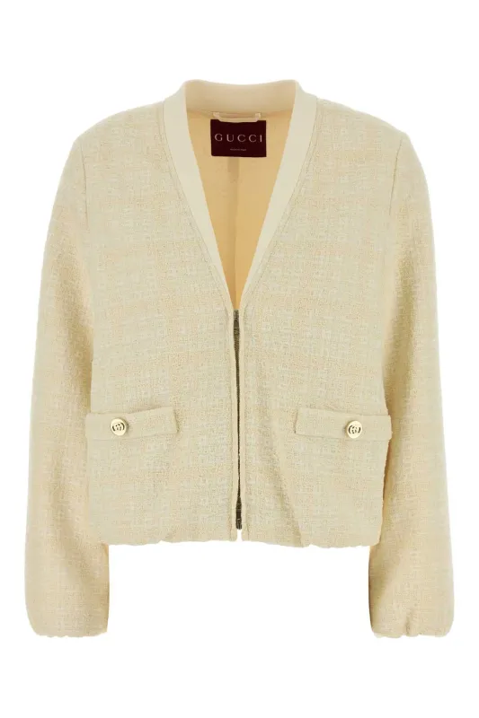 JACKET CHECK COTTON TWEED made by Gucci