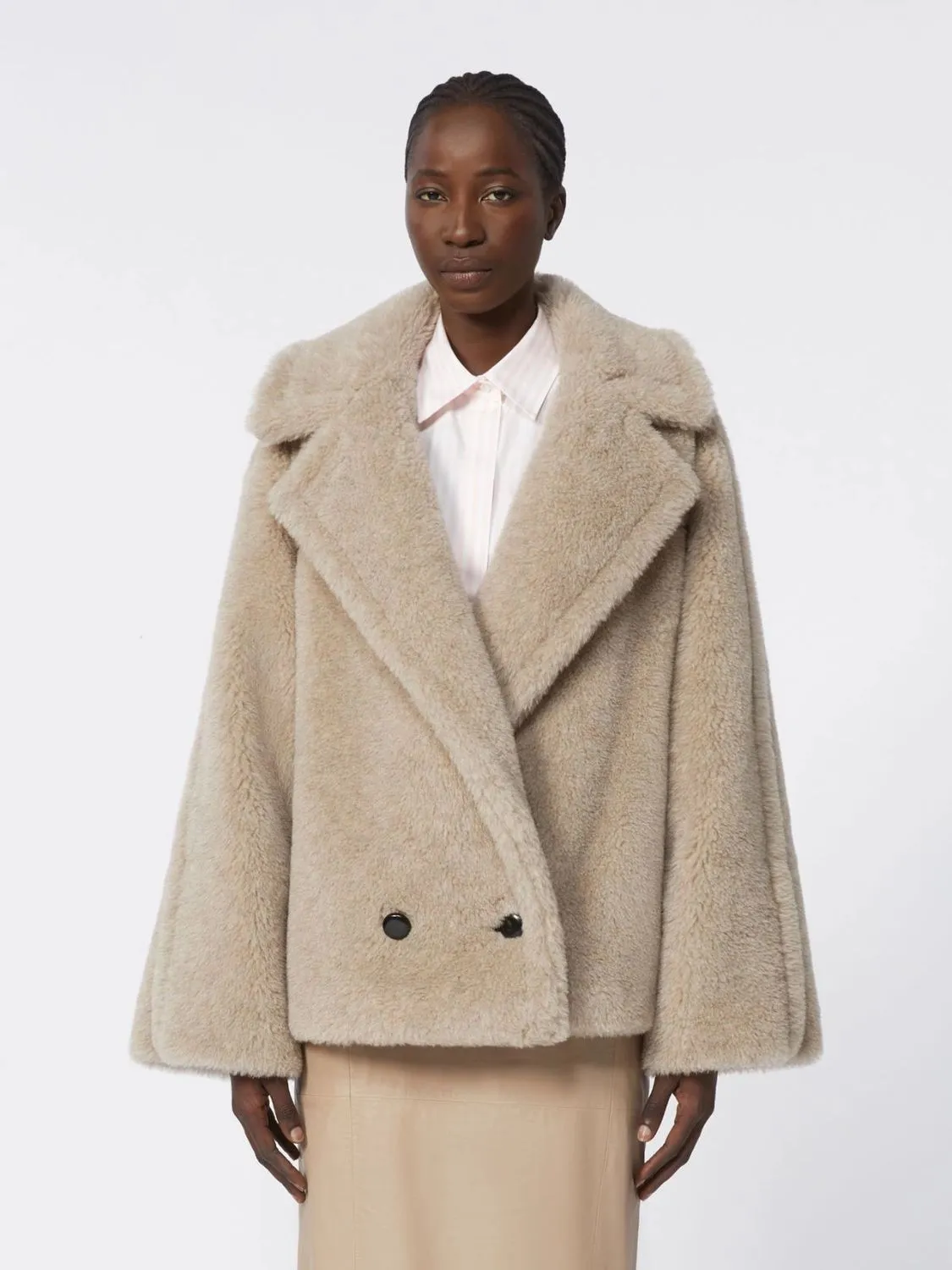 NUDE NEUTRALS ALPACA CASHMERE OVERSIZED sold by Lord & Taylor product image thumbnail 3