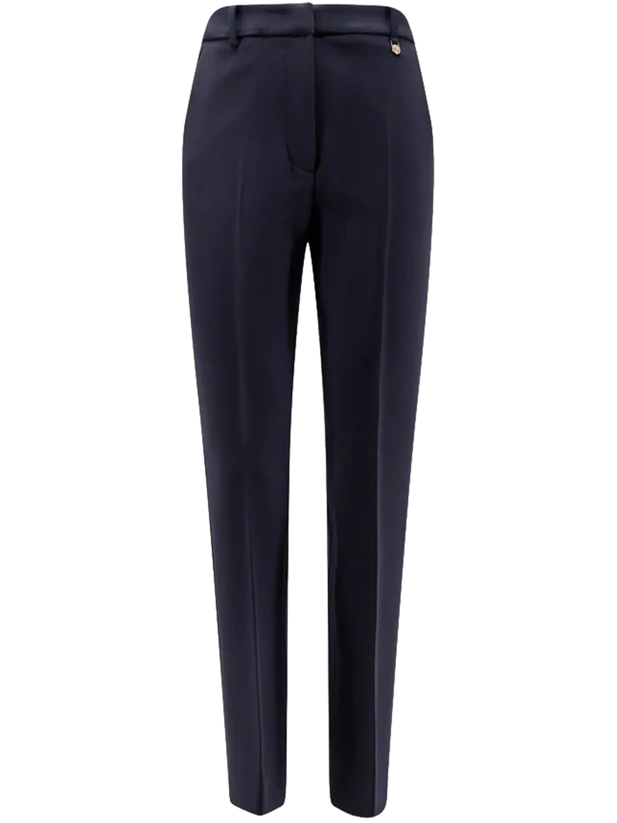 BLUE WOOL ELASTANE CROPPED PANTS sold by Lord & Taylor