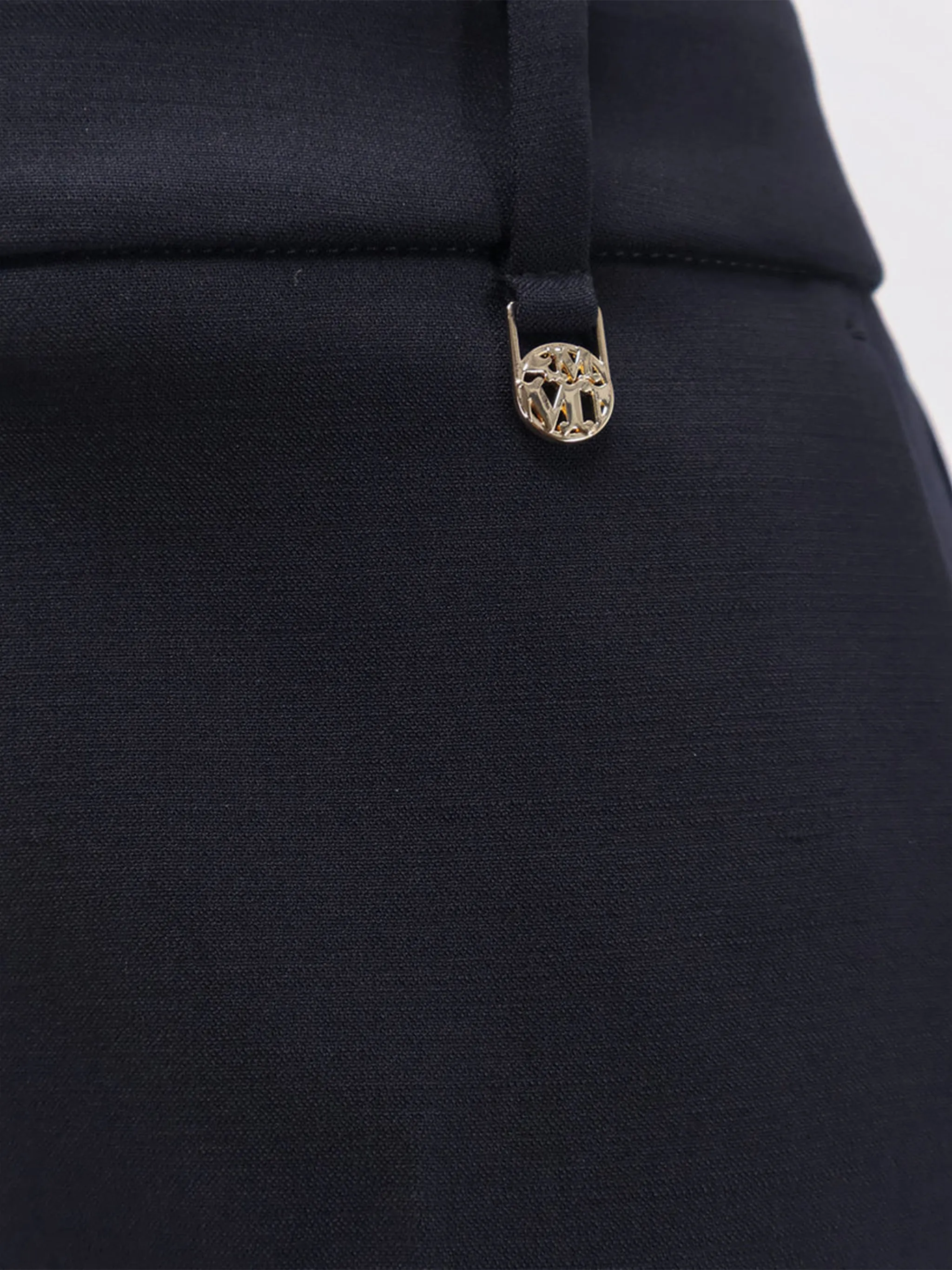 BLUE WOOL ELASTANE CROPPED PANTS sold by Lord & Taylor product image thumbnail 3