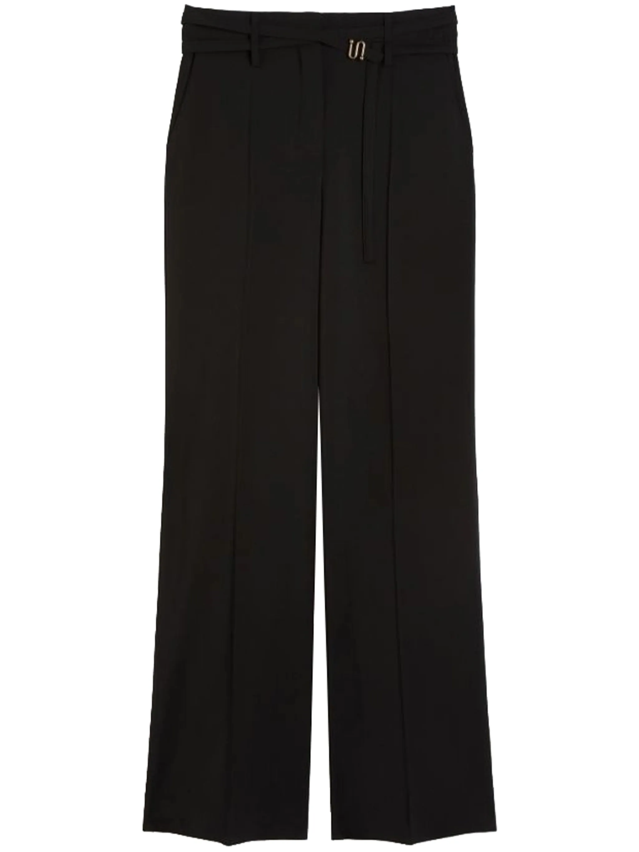 BLACK WOOL WIDE LEG PANTS sold by Lord & Taylor