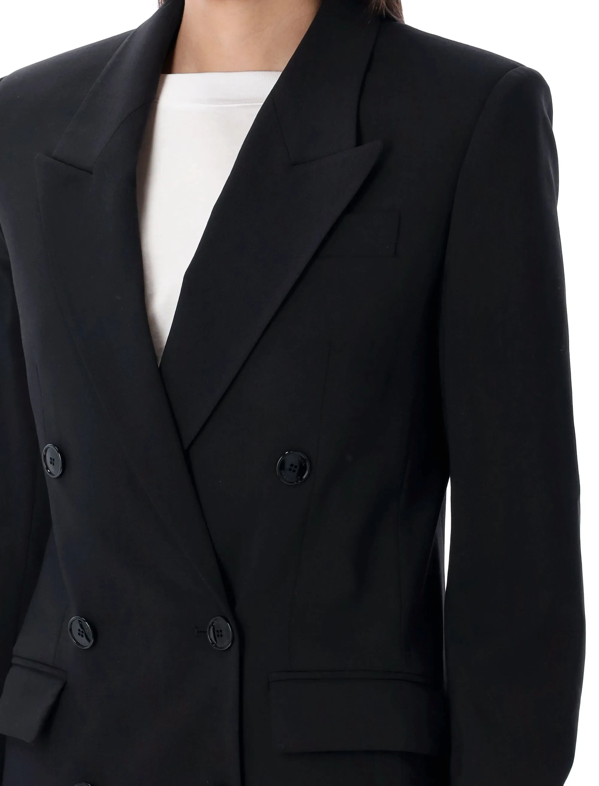 BLACK WOOL ELASTANE BLAZER sold by Lord & Taylor product image thumbnail 3